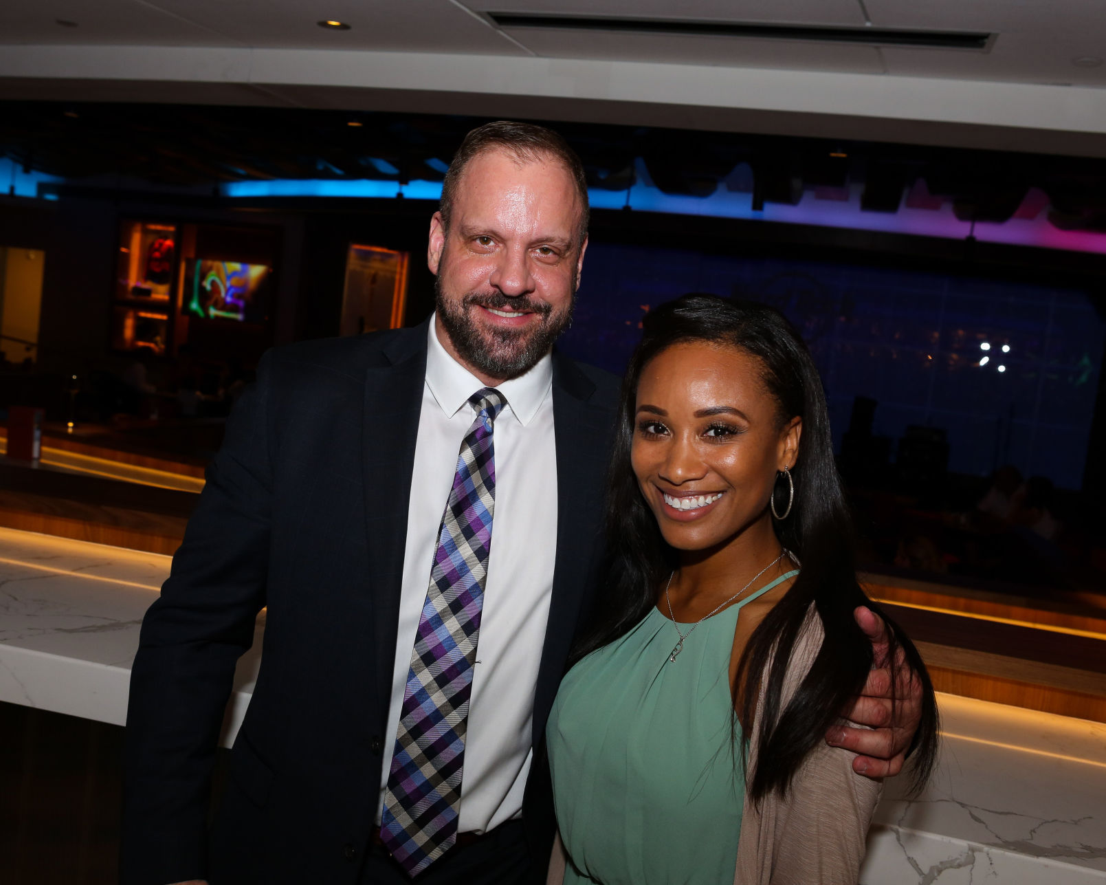 Frank Chesky with instructor Nicole Stephens